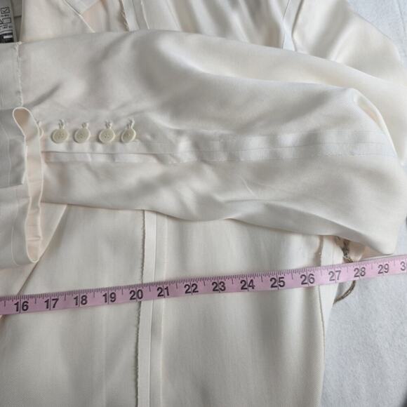Maison Blanche Inside Out Oversized Jacket Blazer Cream Pink Sz 4 Men‎ M Women L - Picture 6 of 15